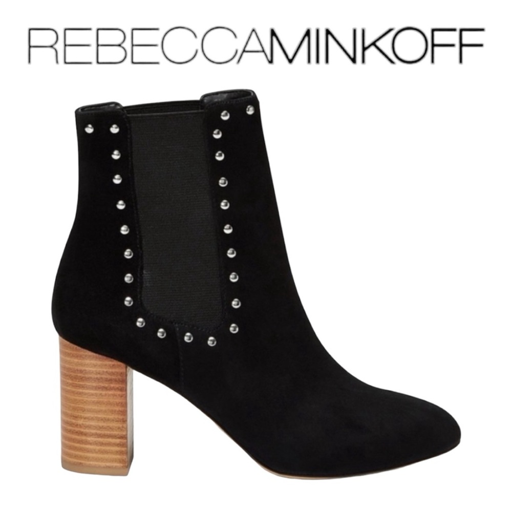 Rebecca‎ Minkoff Sara Suede Bootie with Studs NEW with Box
